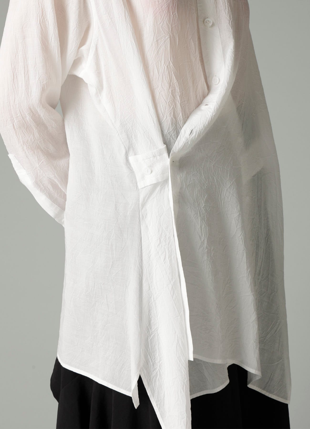 CELLULOSE LAWN F WRAP RELAXED FIT BLOUSE