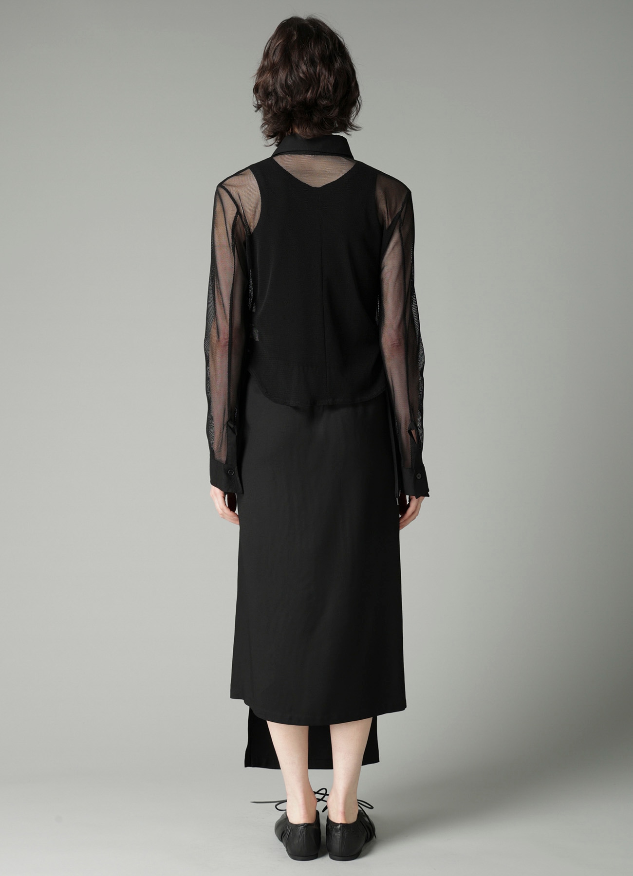 Pe/TULLE  CUFF DETAIL BLOUSE