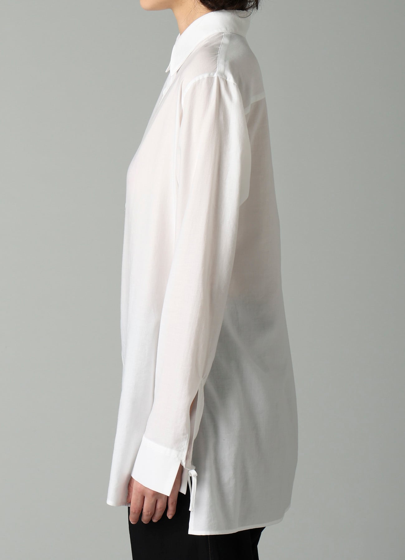 CELLULOSE COTTON VIYELLA STRING DETAIL SHIRT