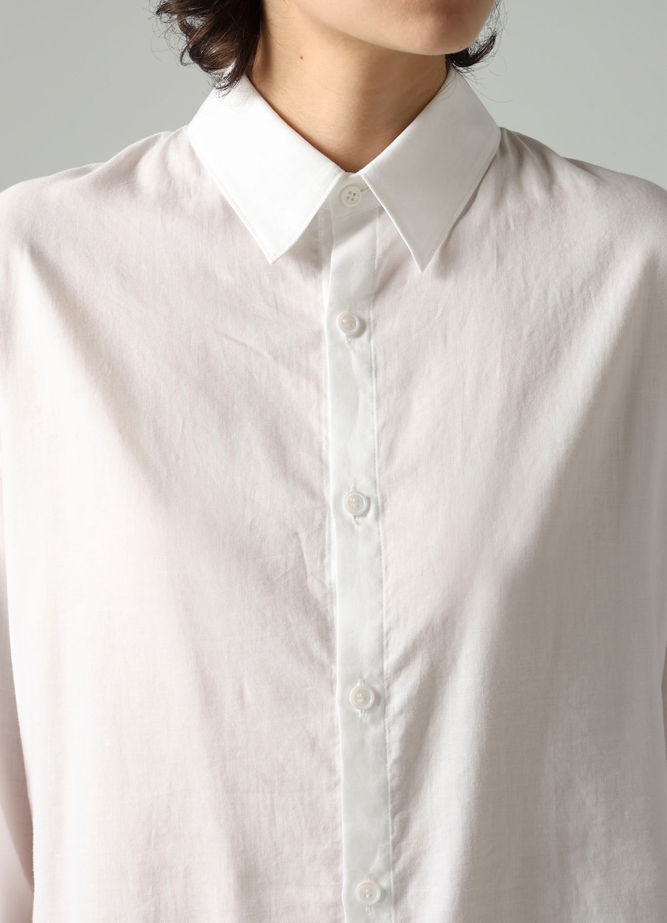 CELLULOSE COTTON VIYELLA STRING DETAIL SHIRT