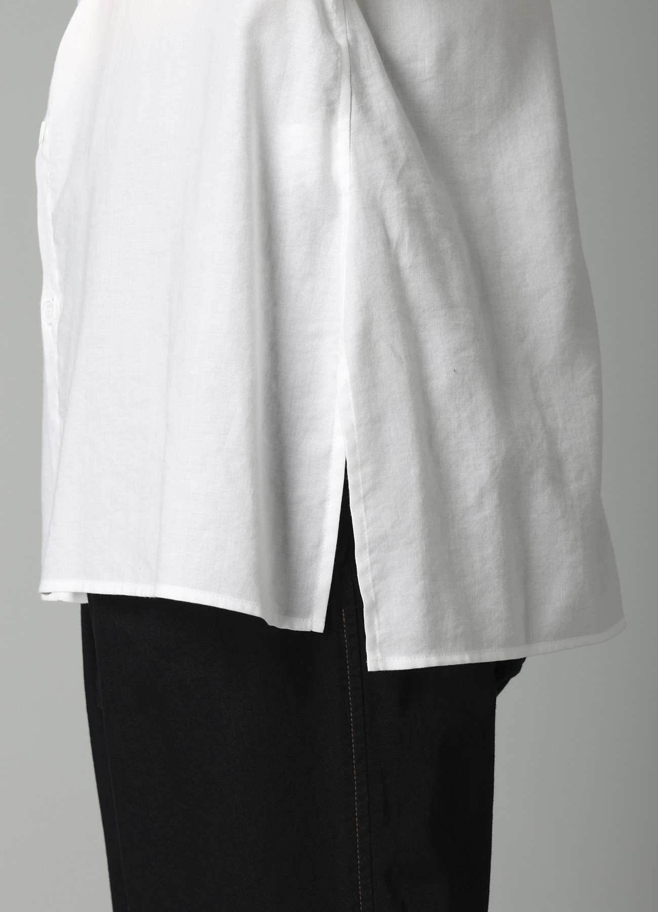 CELLULOSE COTTON VIYELLA STRING DETAIL SHIRT