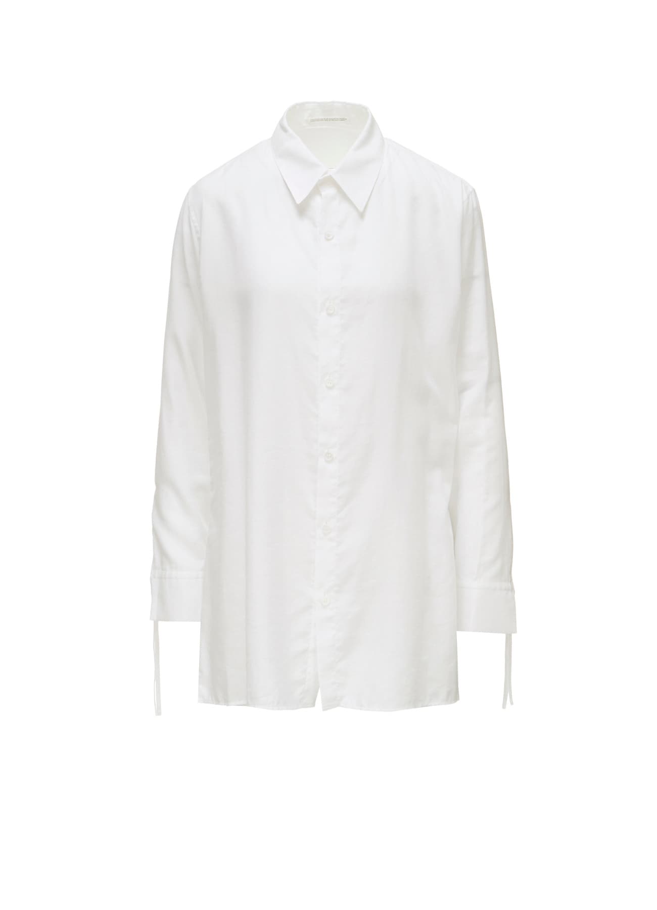 CELLULOSE COTTON VIYELLA STRING DETAIL SHIRT