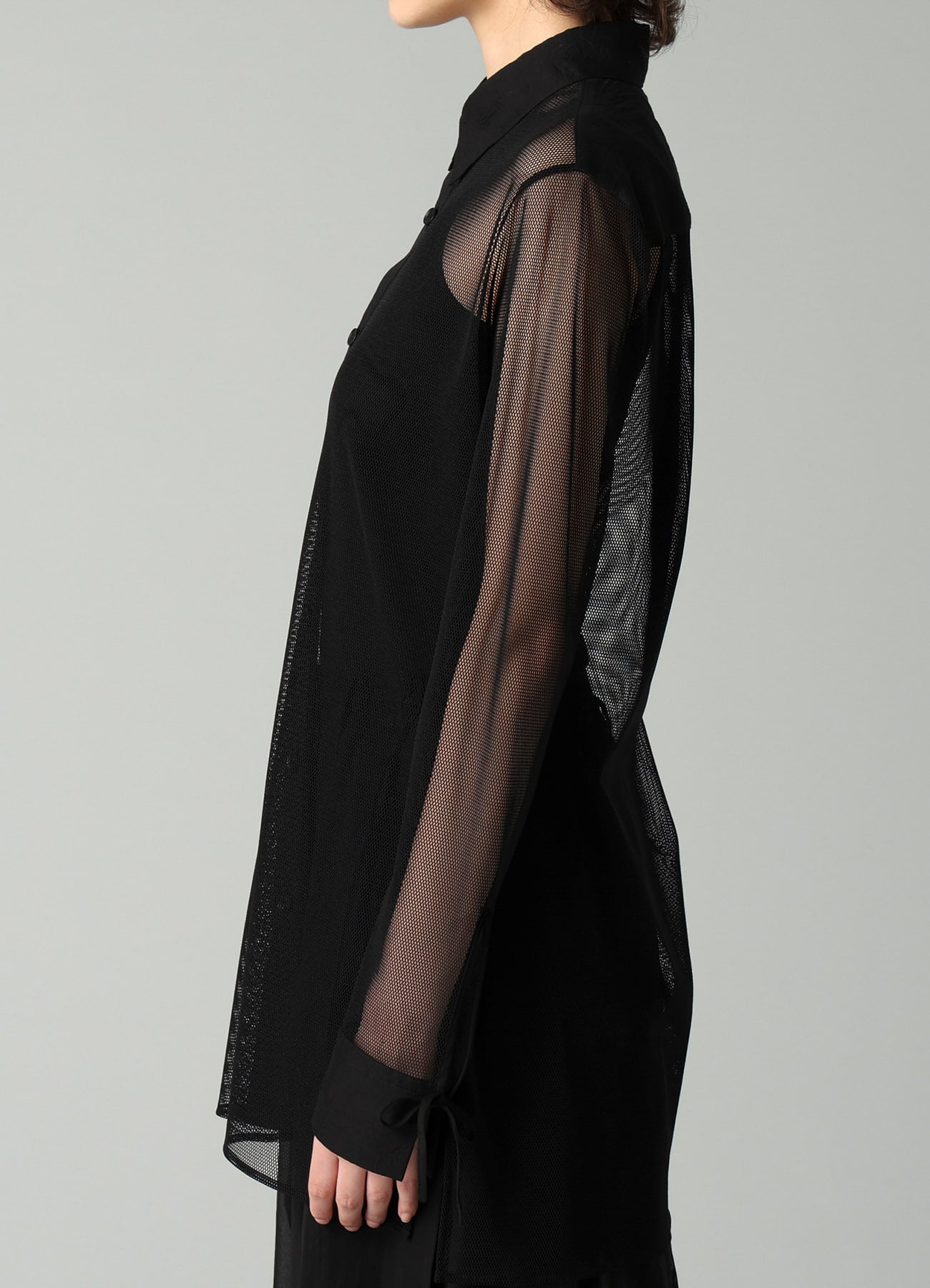 Pe/TULLE  STRING DETAIL SHIRT
