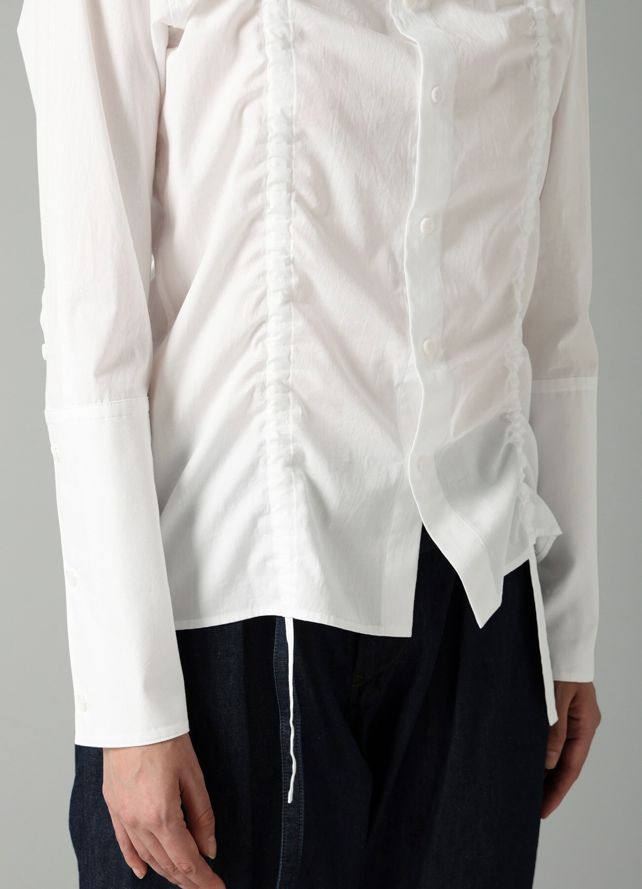 BROAD GATHER DETAIL SHIRT