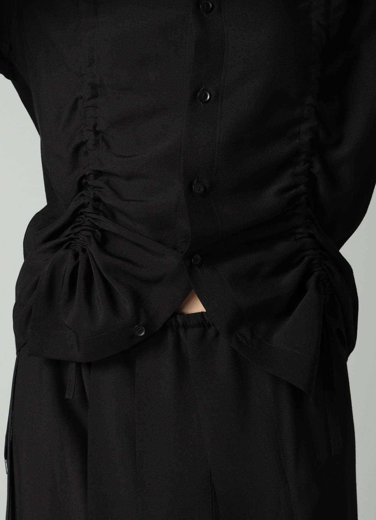 Ry/Si VOILE GATHER DETAIL SHIRT