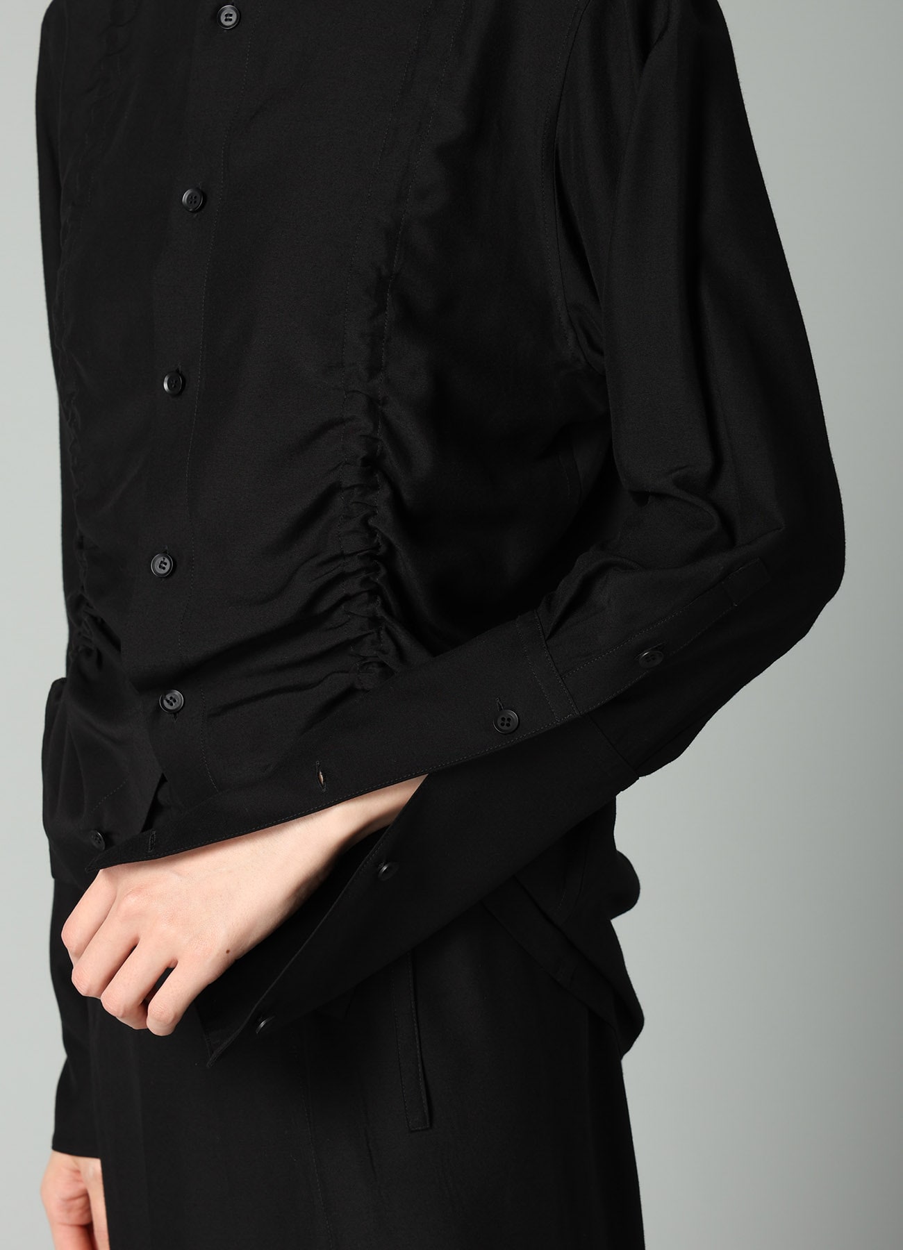 Ry/Si VOILE GATHER DETAIL SHIRT