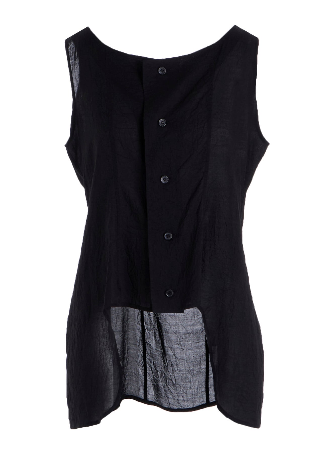 CELLULOSE LAWN SLEEVELESS BLOUSE