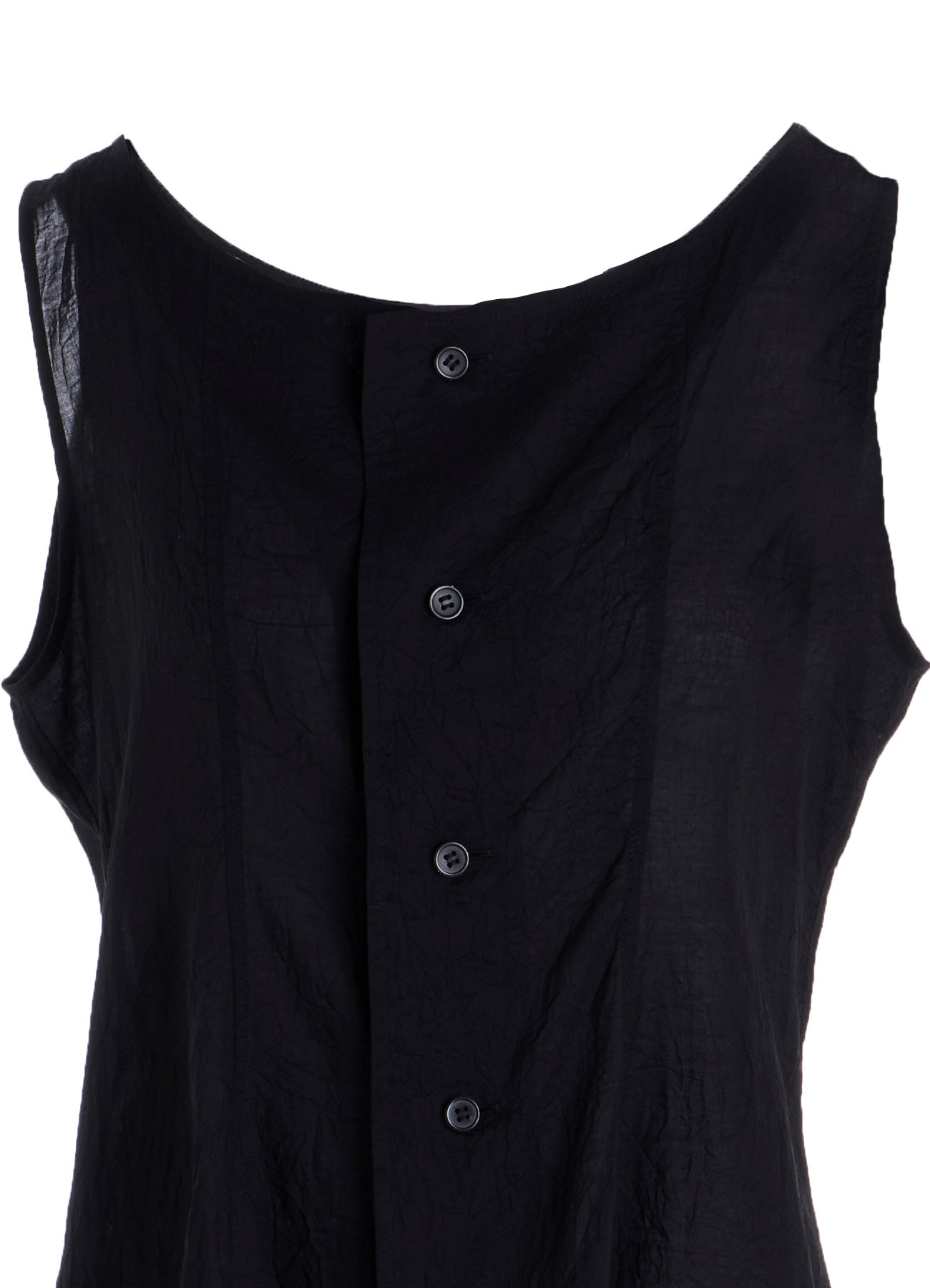CELLULOSE LAWN SLEEVELESS BLOUSE