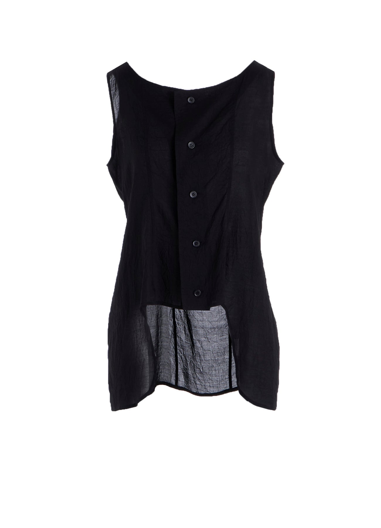 CELLULOSE LAWN SLEEVELESS BLOUSE
