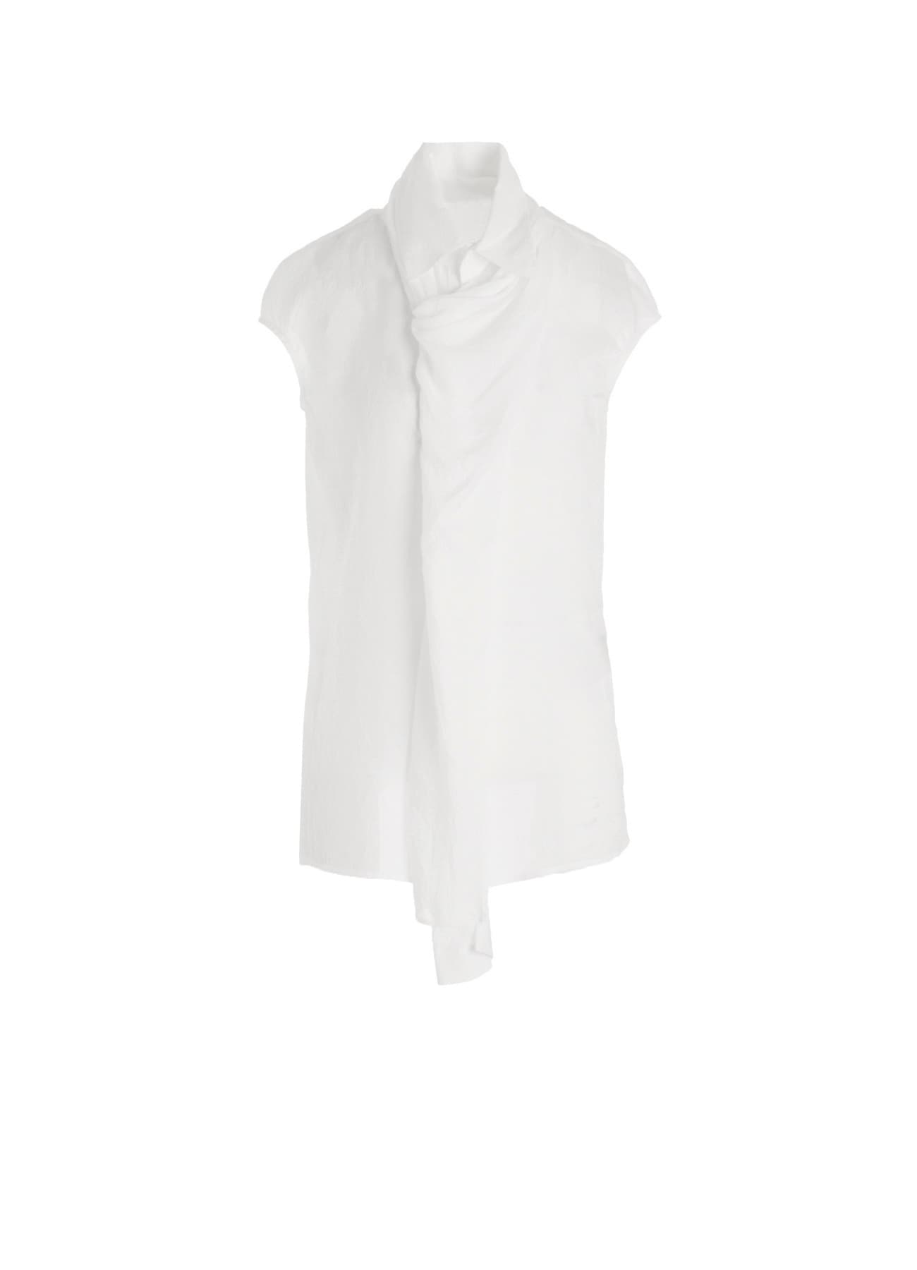 CELLULOSE LAWN FRONT STOLE D FRENCH SLV SHIRT