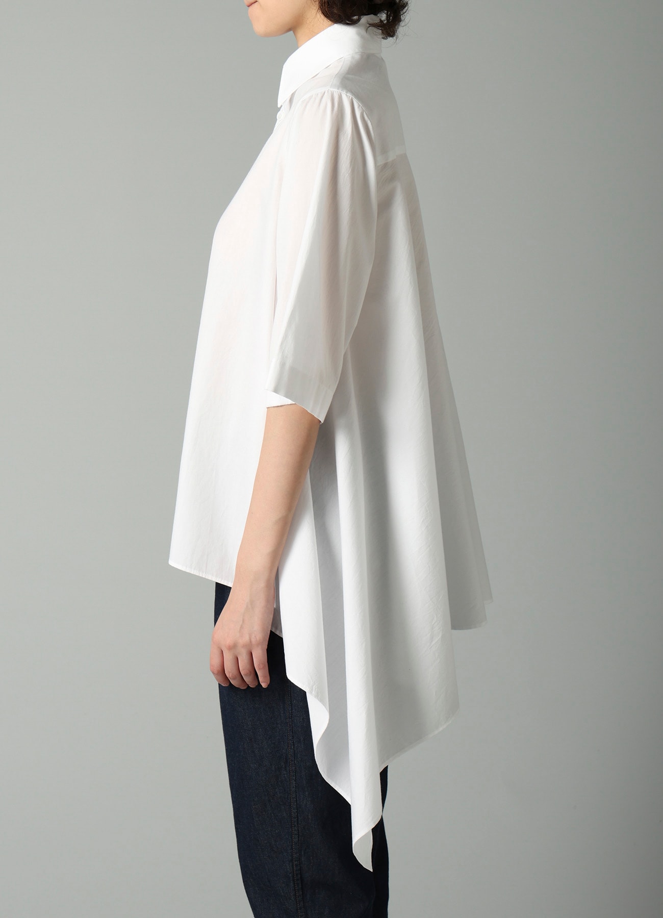 BROAD FLOUNCE SHORT SLV BLOUSE