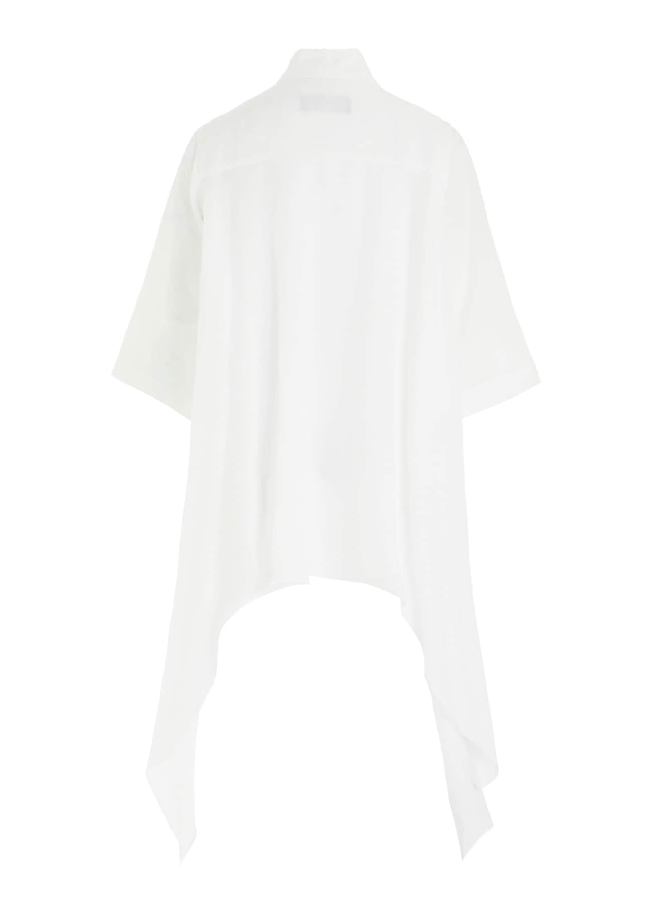 CELLULOSE LAWN FLOUNCE SHORT SLV BLOUSE