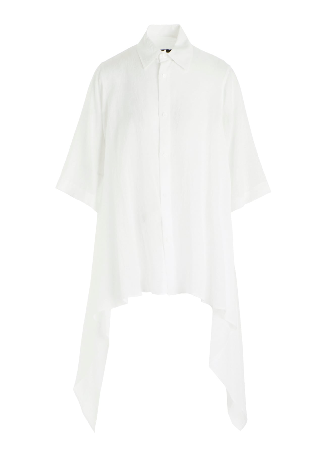 CELLULOSE LAWN FLOUNCE SHORT SLV BLOUSE