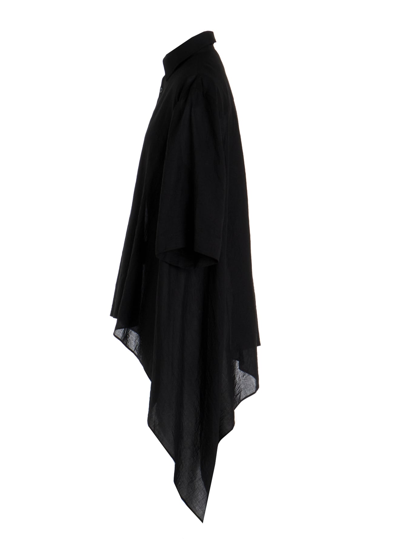 CELLULOSE LAWN FLOUNCE SHORT SLV BLOUSE