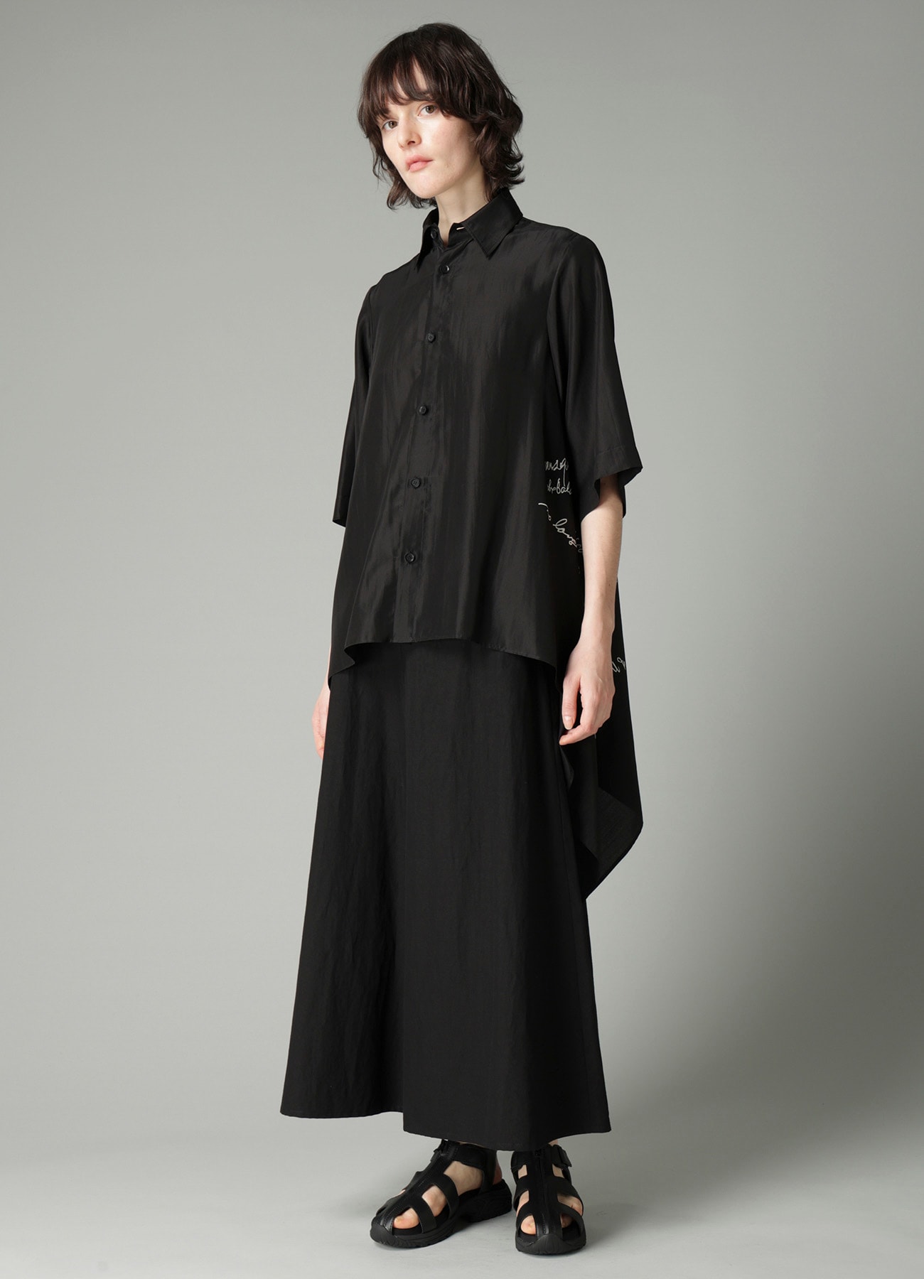 MESSAGE PT 3 FLOUNCE SHORT SLV BLOUSE