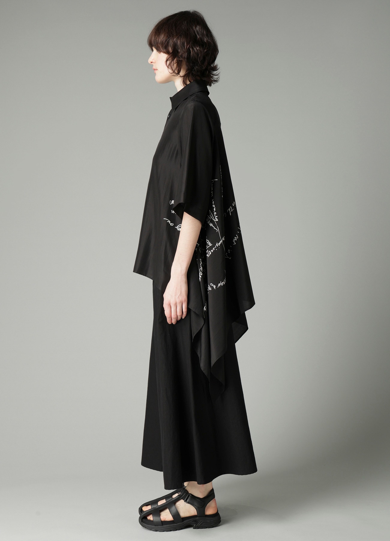 MESSAGE PT 3 FLOUNCE SHORT SLV BLOUSE