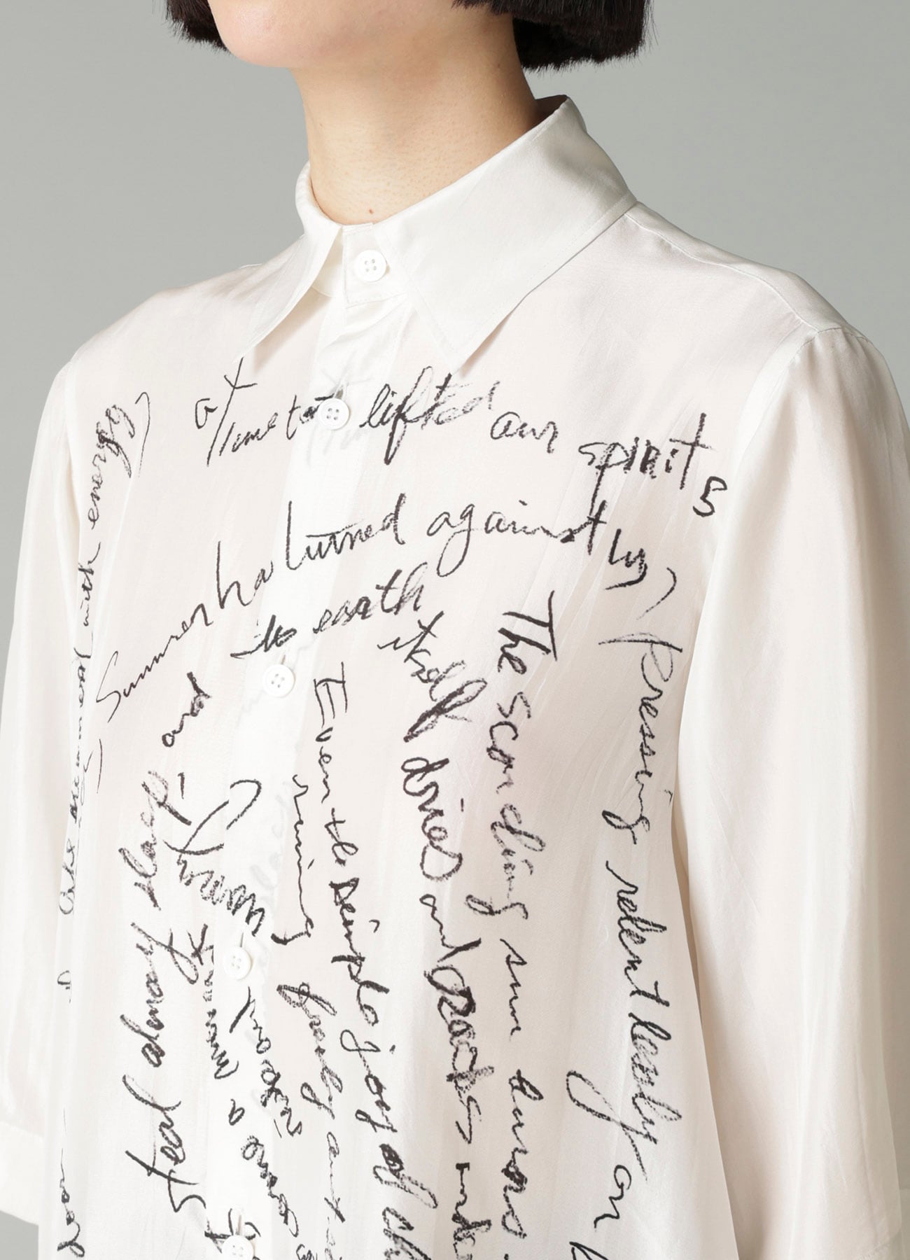 MESSAGE PT 1 FLOUNCE SHORT SLV BLOUSE