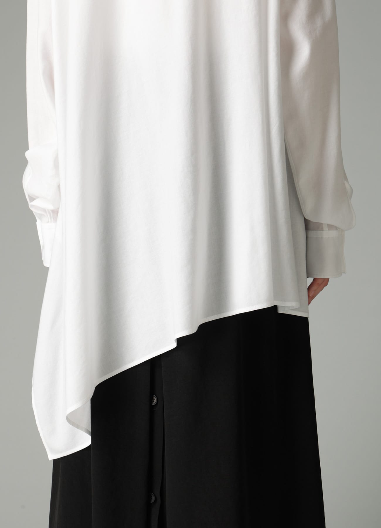 CELLULOSE COTTON VIYELLA ASYMMETRIC BLOUSE