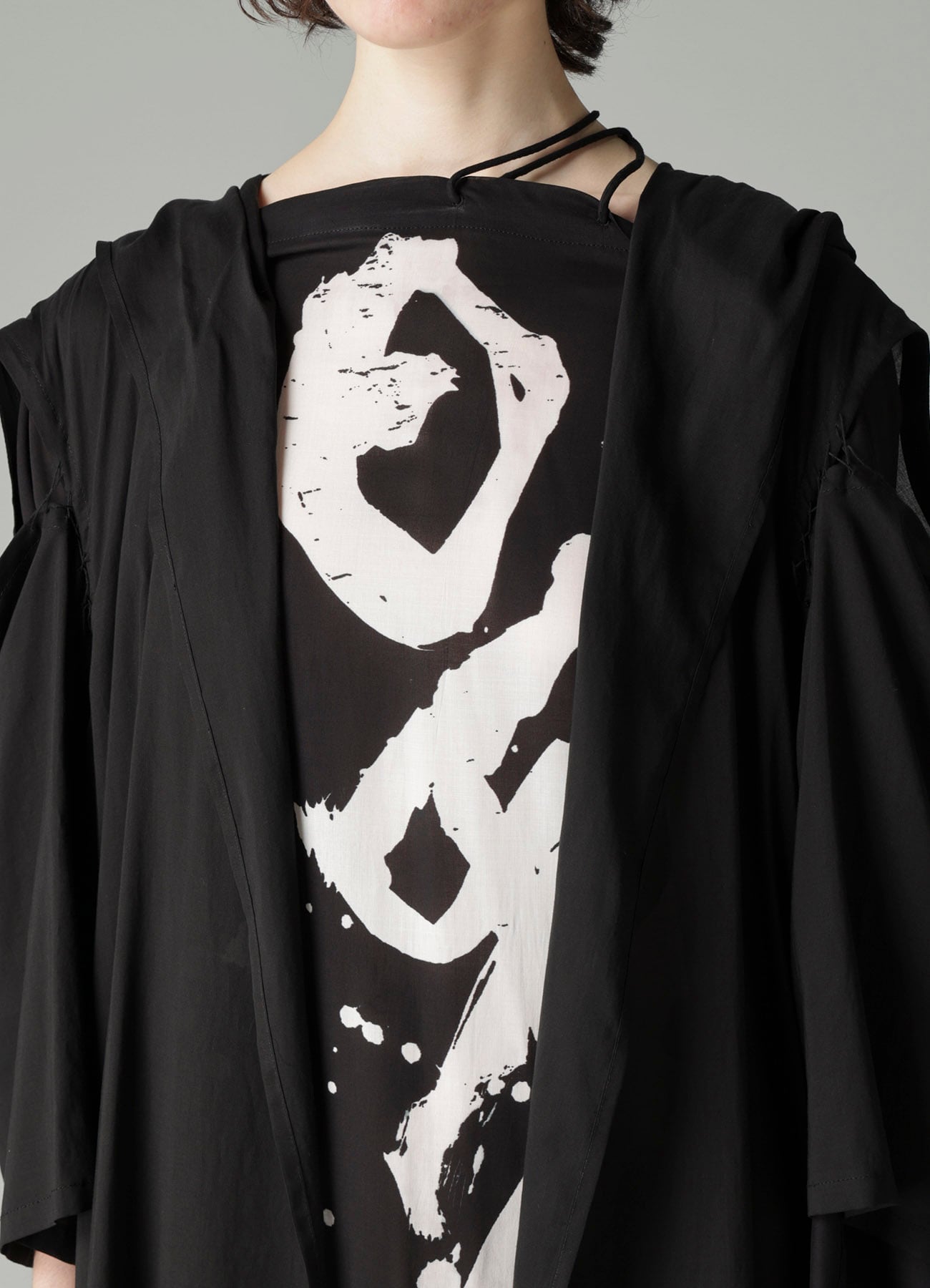 CELLULOSE LAWN O SHOULDER COAT