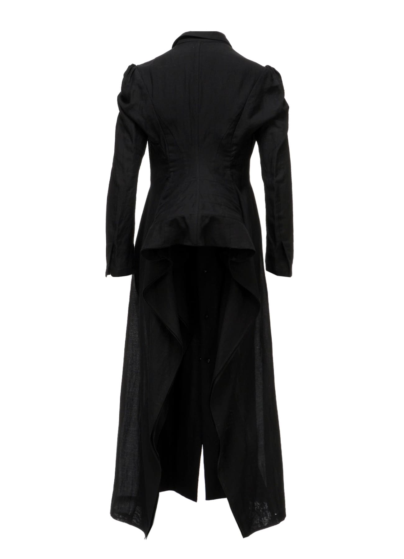 PAPER LINEN CLOTH UNBALANCED COAT