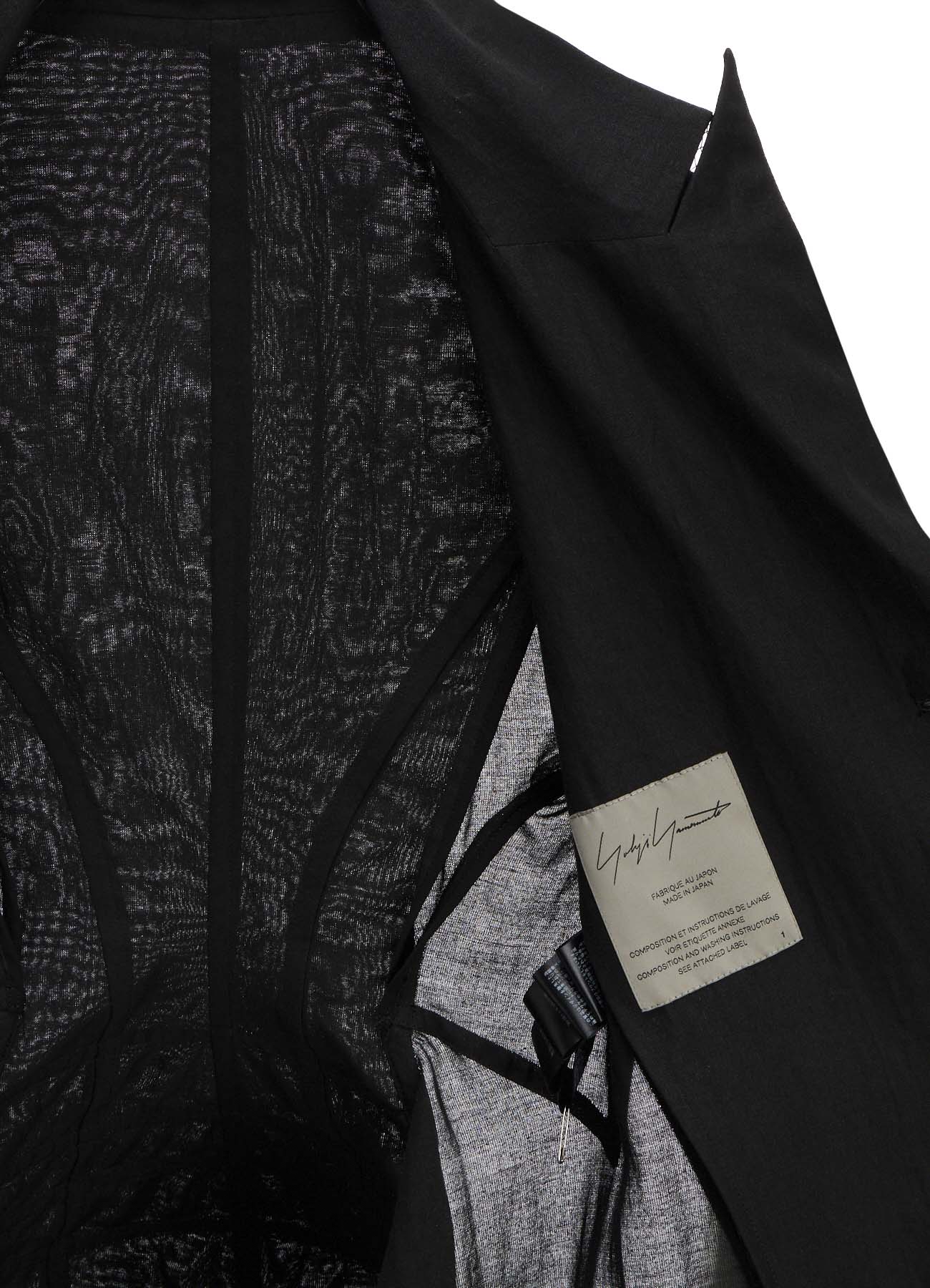 PAPER LINEN CLOTH UNBALANCED COAT