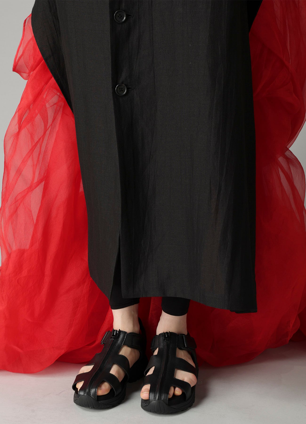 PAPER LINEN CLOTH UNBALANCED COAT