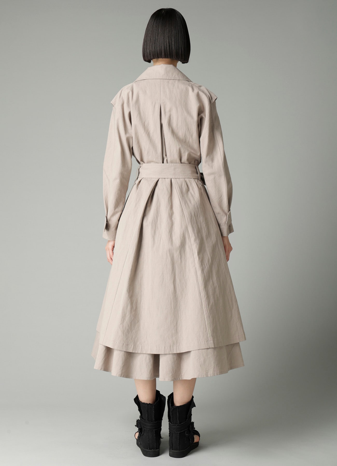 C/Li POPLIN WRAP TRENCH COAT