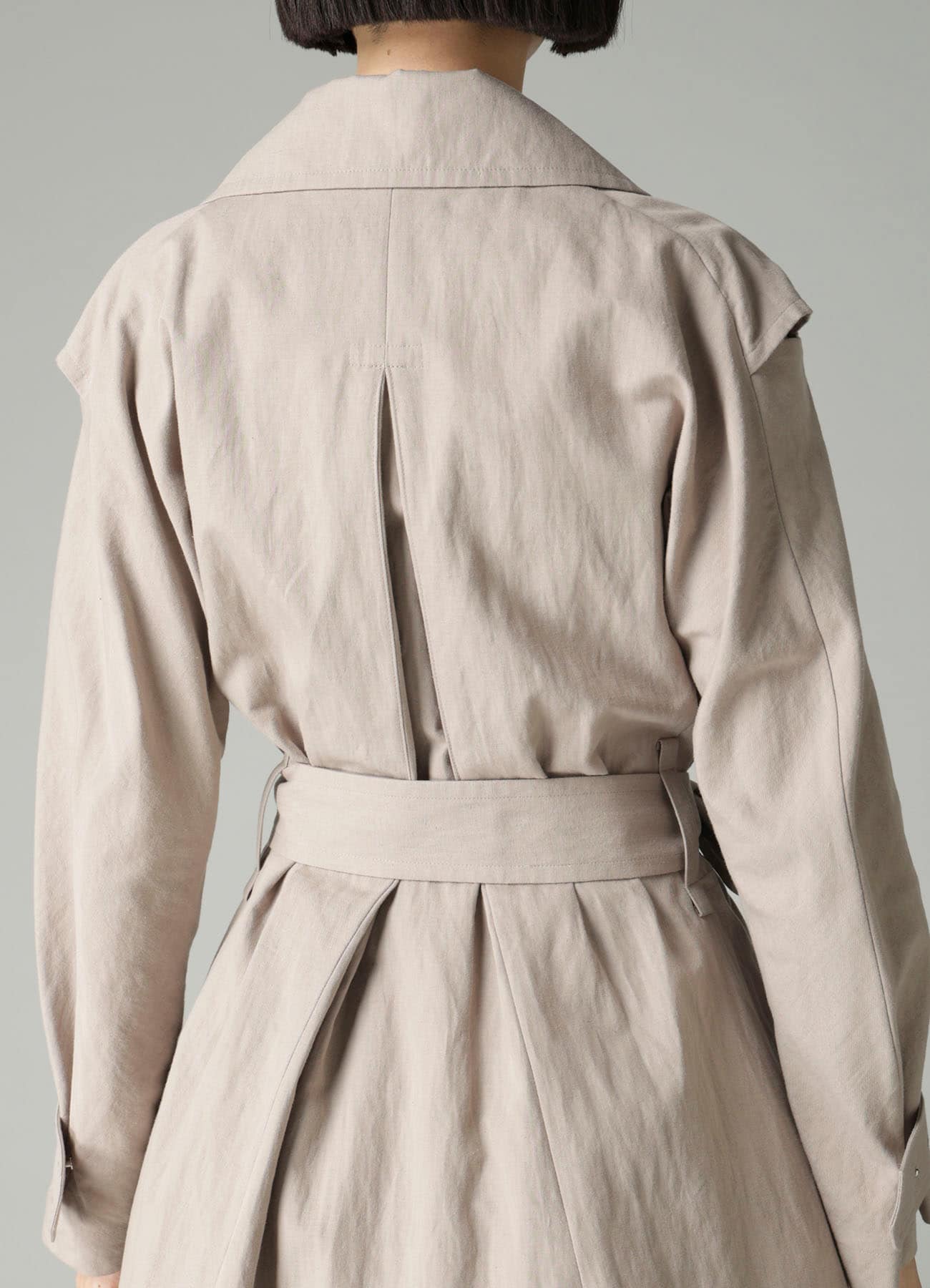C/Li POPLIN WRAP TRENCH COAT