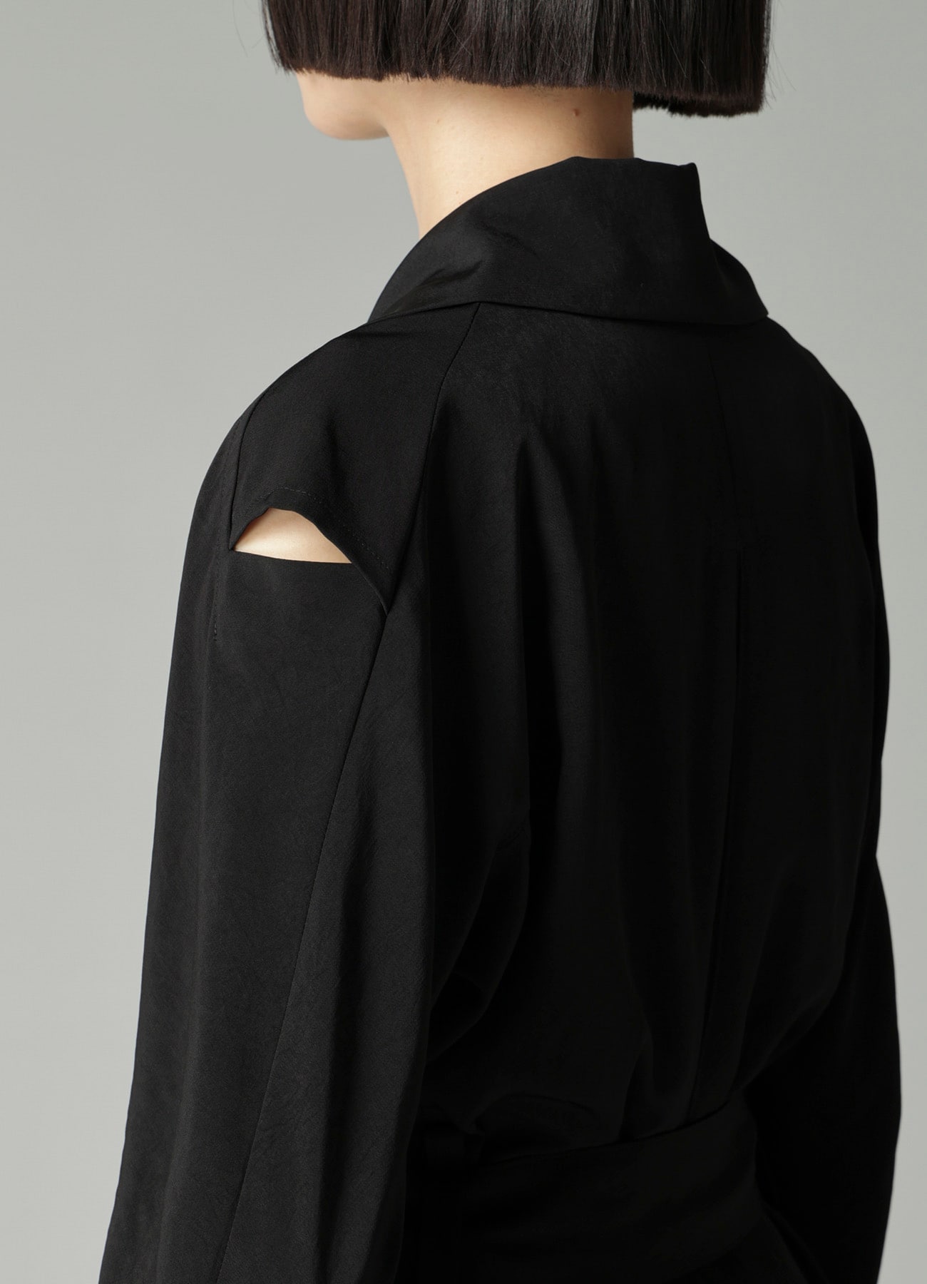 Ta/Pe CREPE DE CHINE WRAP TRENCH COAT