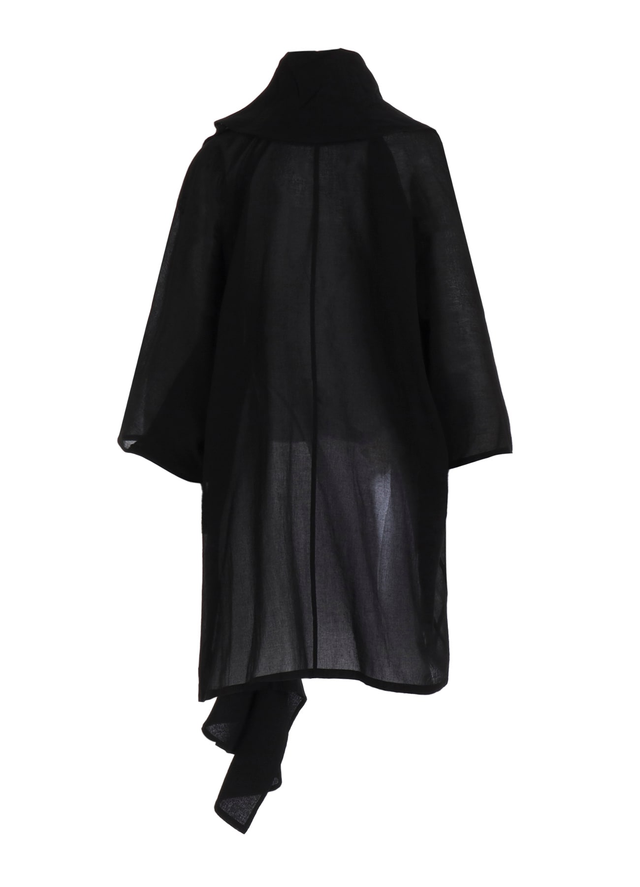 COTTON CHIFFON FLARED COAT