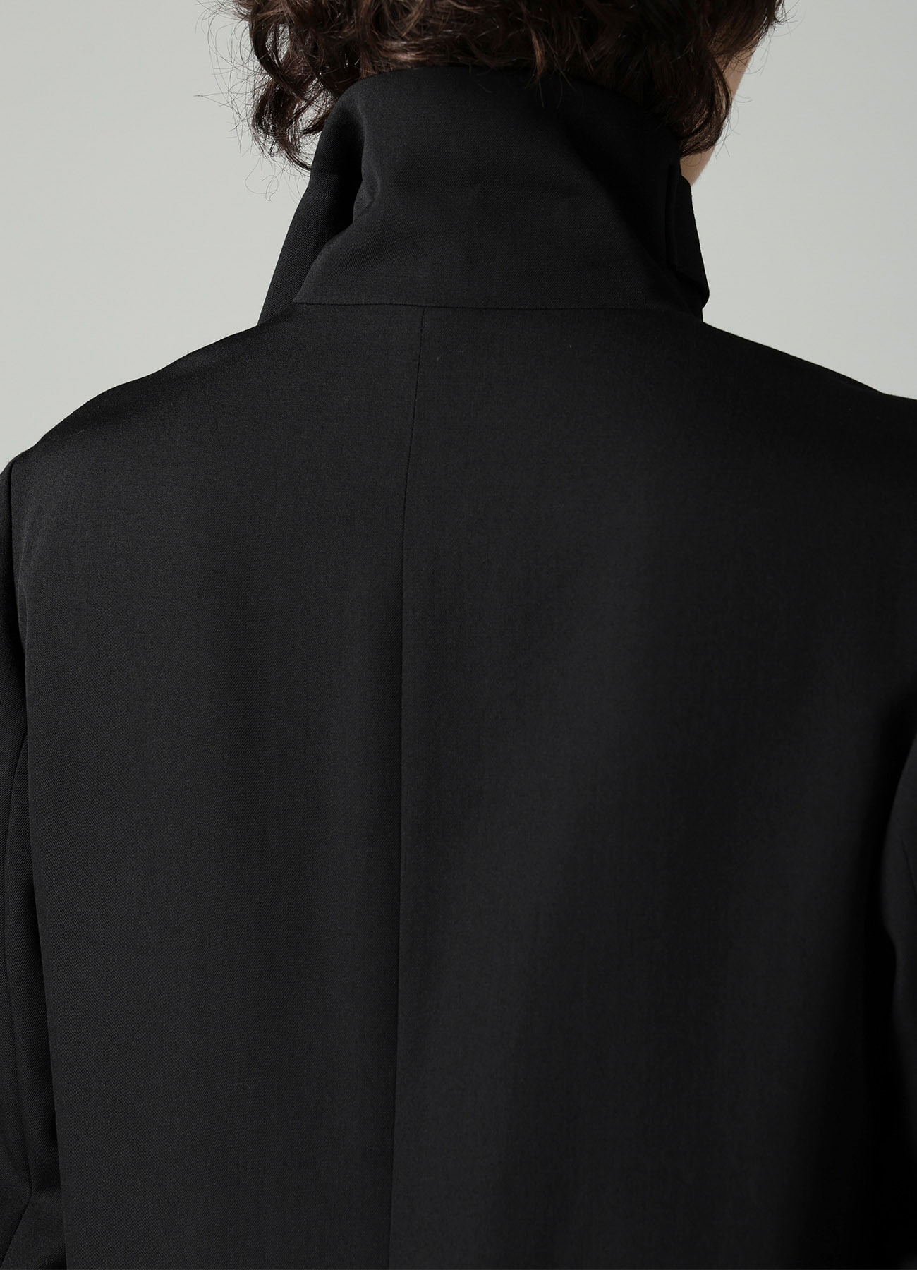 GABARDINE R DOUBLE LAYERED LONG COAT