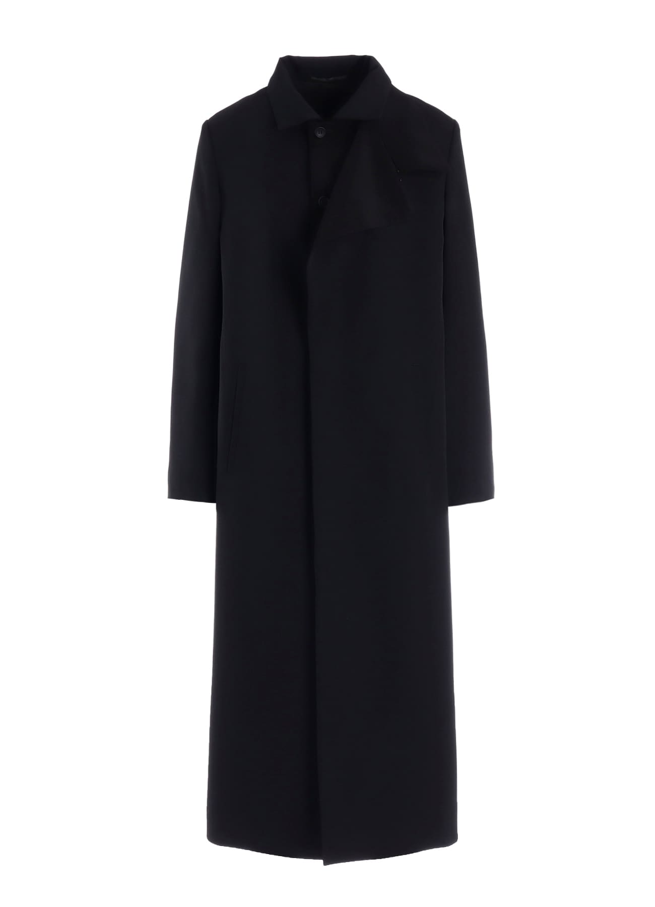 GABARDINE R DOUBLE LAYERED LONG COAT