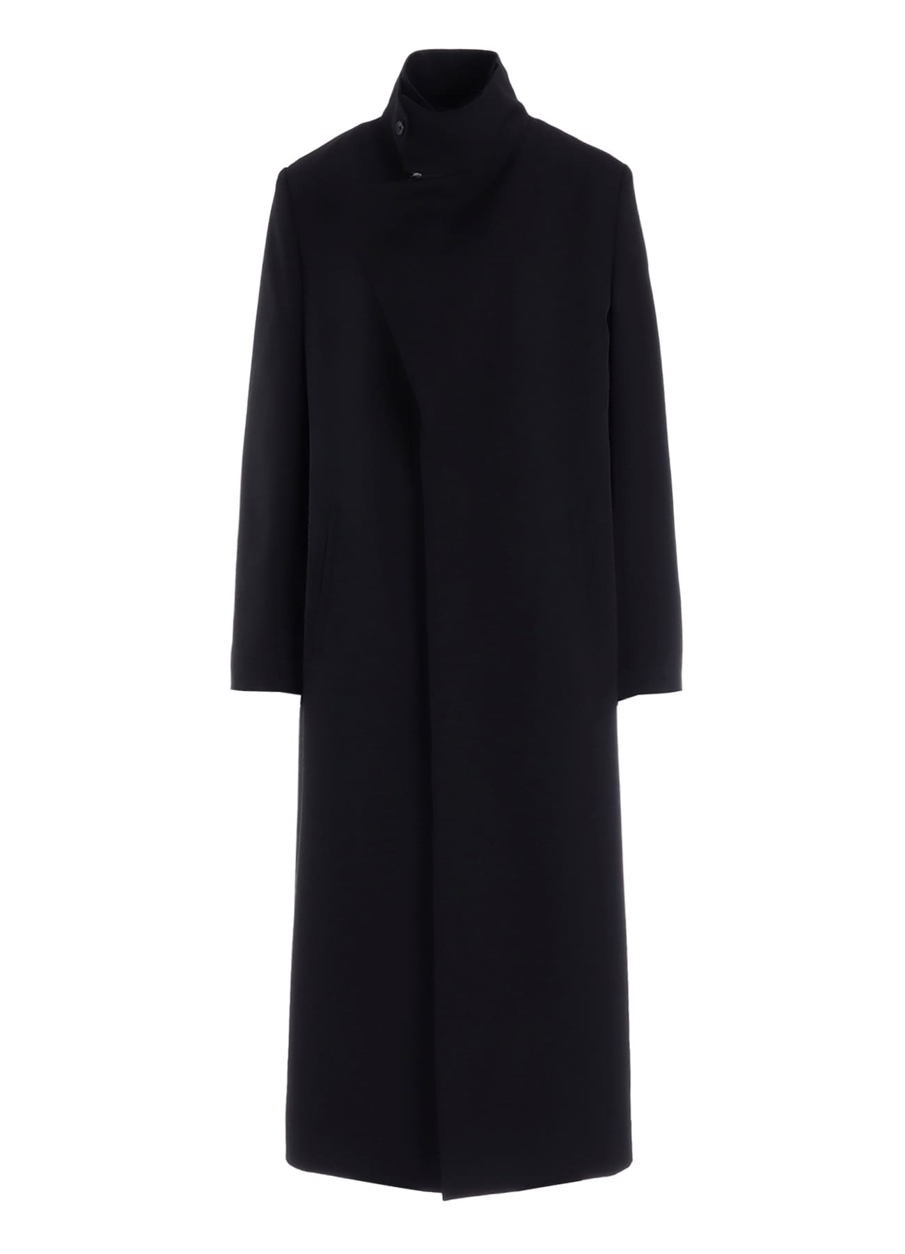 GABARDINE R DOUBLE LAYERED LONG COAT