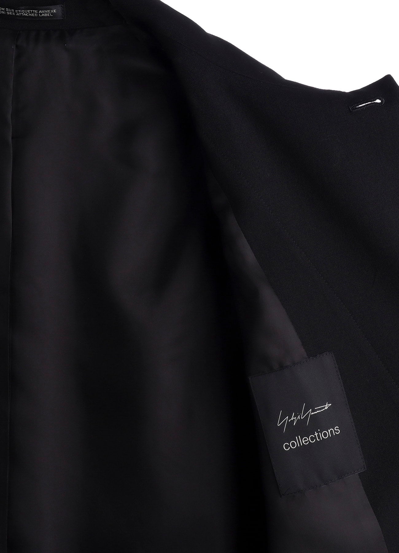 GABARDINE R DOUBLE LAYERED LONG COAT