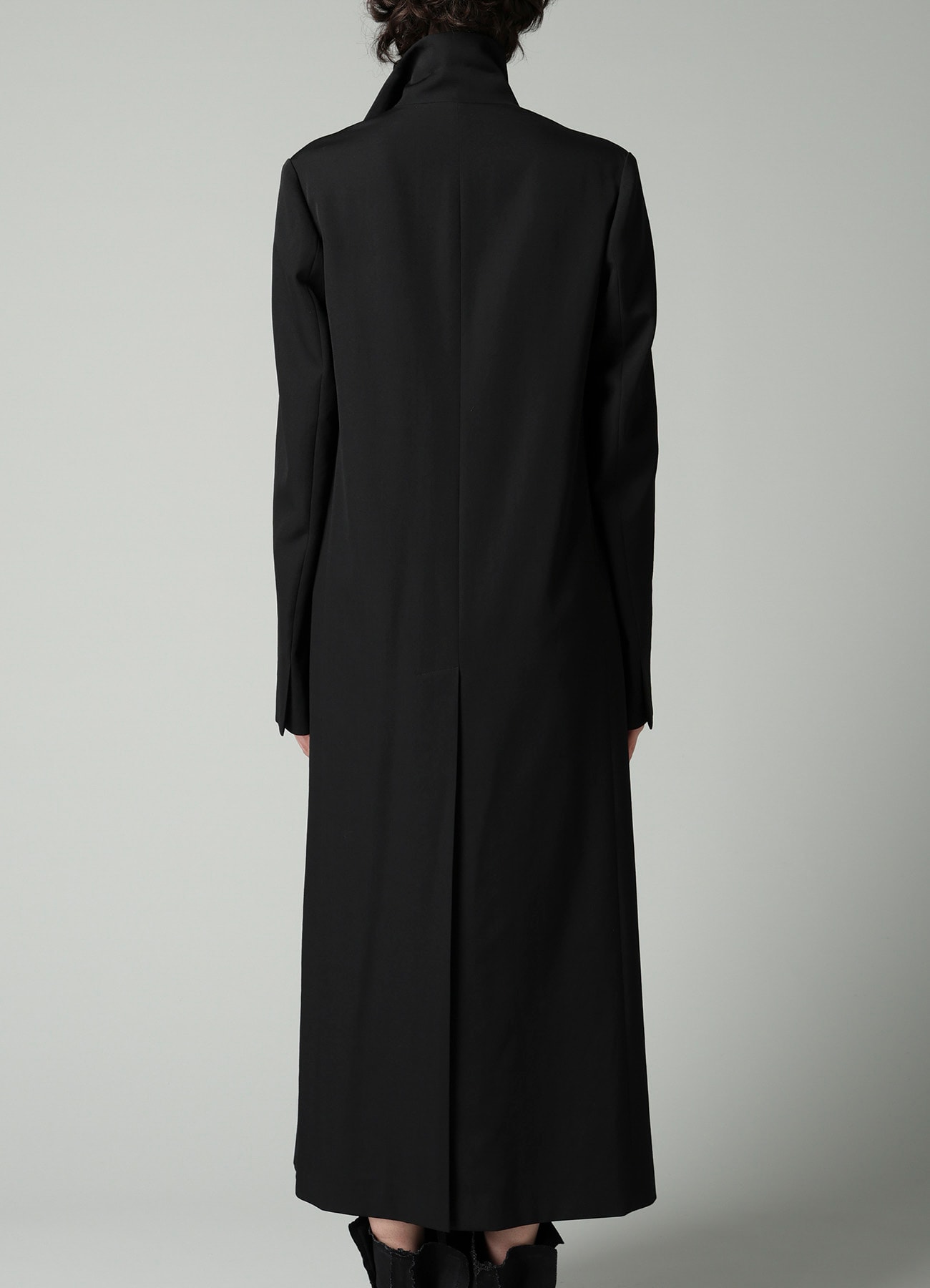 GABARDINE R DOUBLE LAYERED LONG COAT