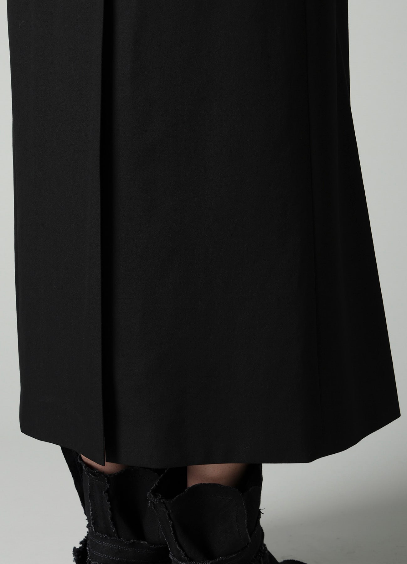 GABARDINE R DOUBLE LAYERED LONG COAT