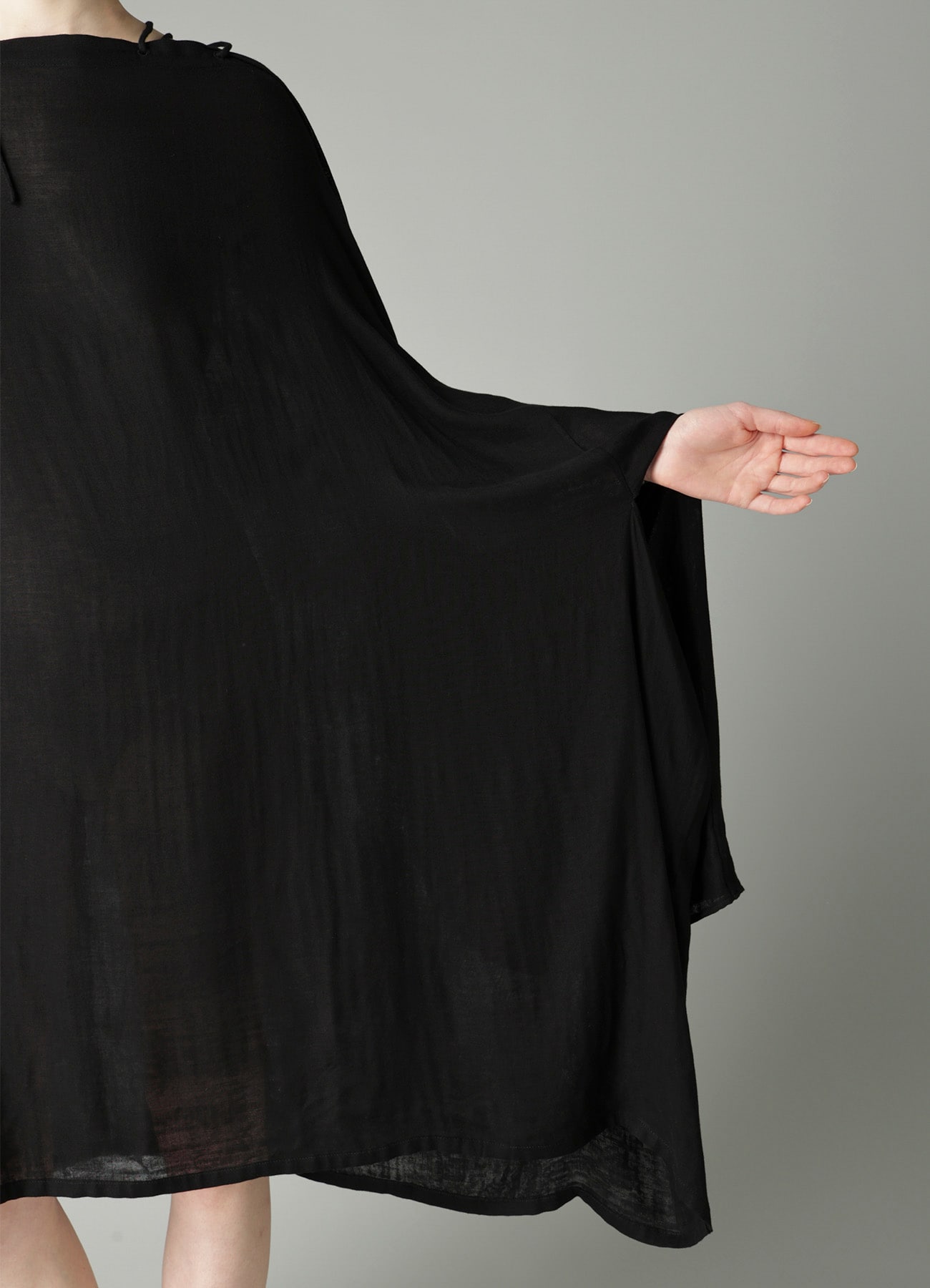 Ry DOUBLE LAYER GAUZE STRING ASYMMETRIC DRESS A