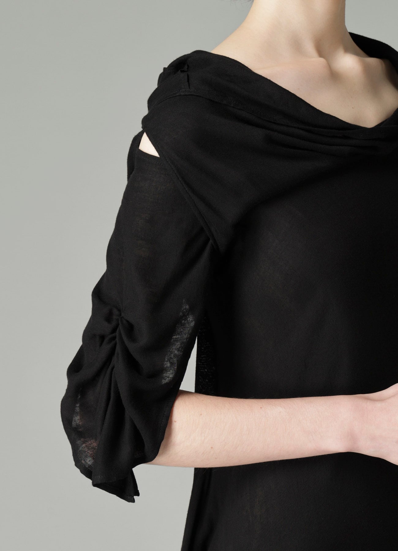 Ry DOUBLE LAYER GAUZE L LONG SLEEVE DRESS A