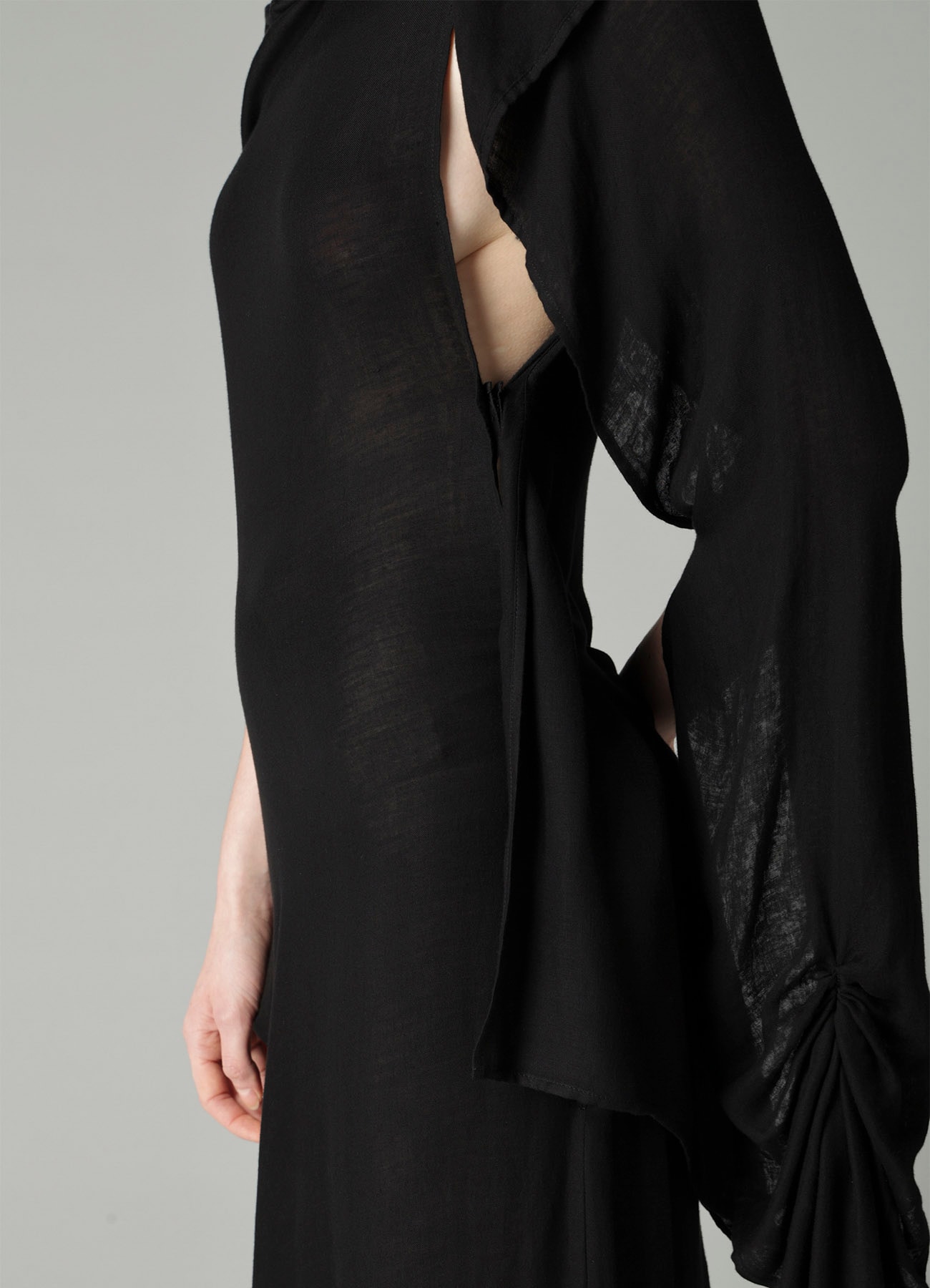 Ry DOUBLE LAYER GAUZE L LONG SLEEVE DRESS A