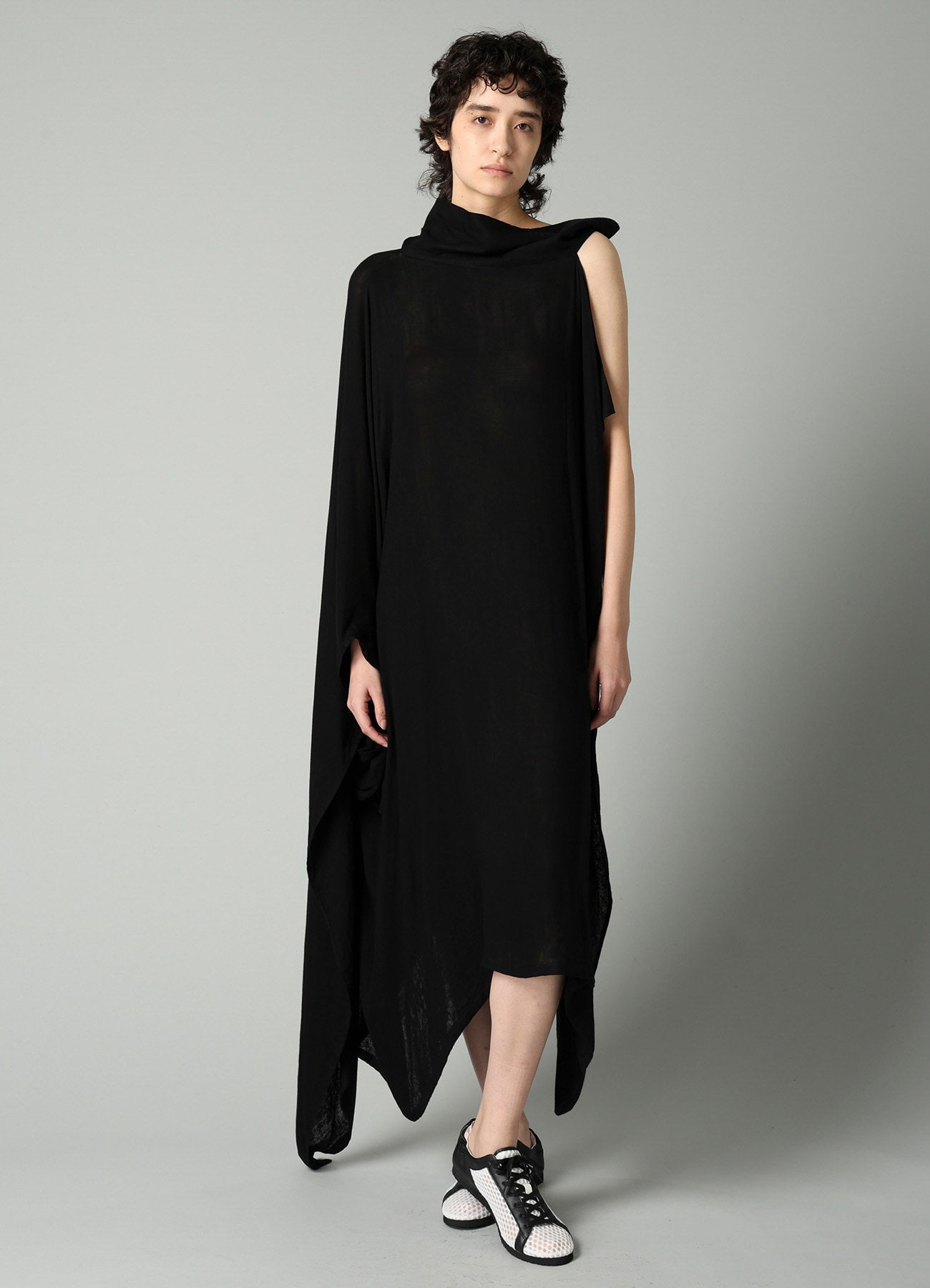 Ry DOUBLE LAYER GAUZE ASM O SHOULDER DRESS A