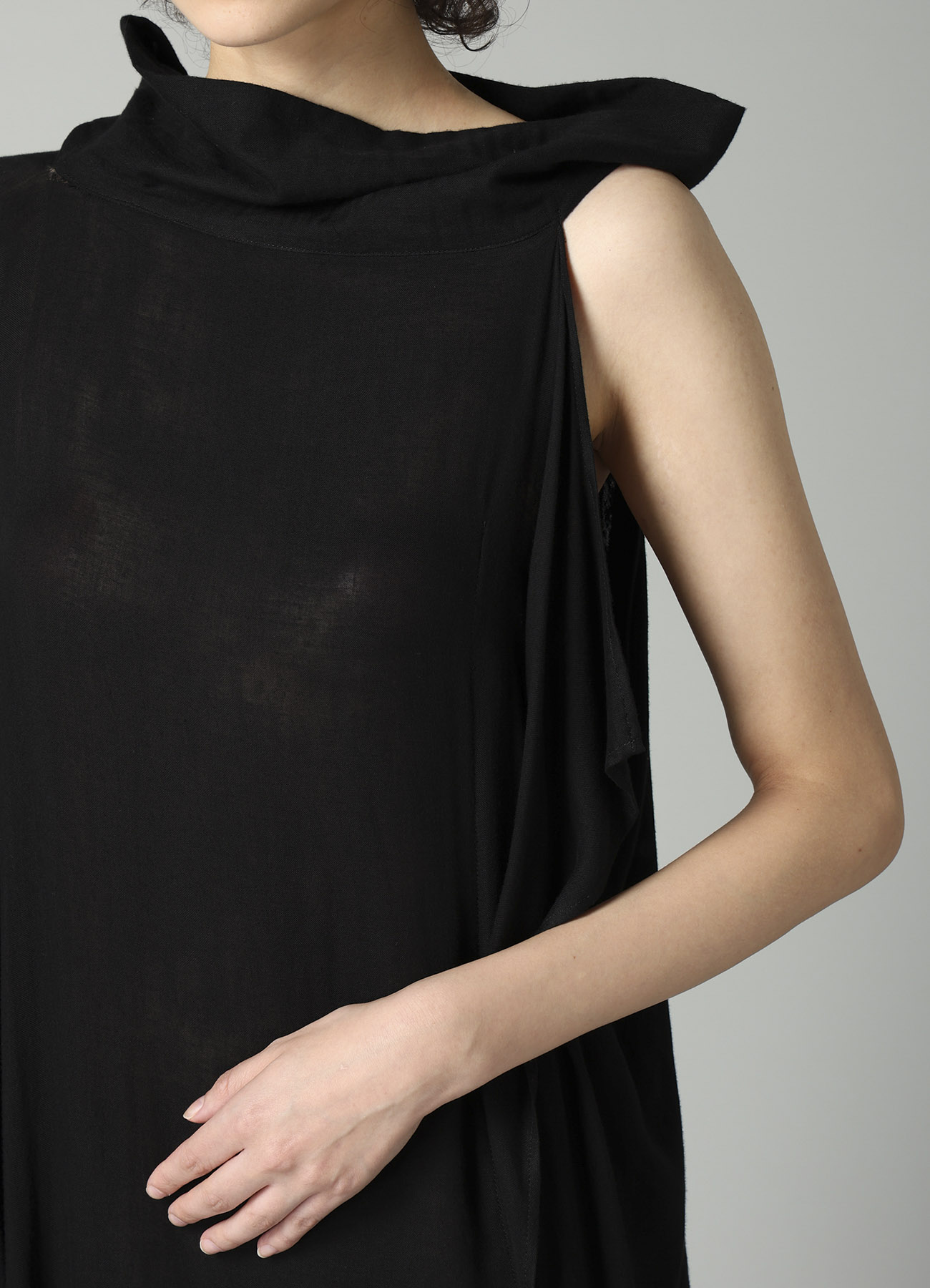 Ry DOUBLE LAYER GAUZE ASM O SHOULDER DRESS A