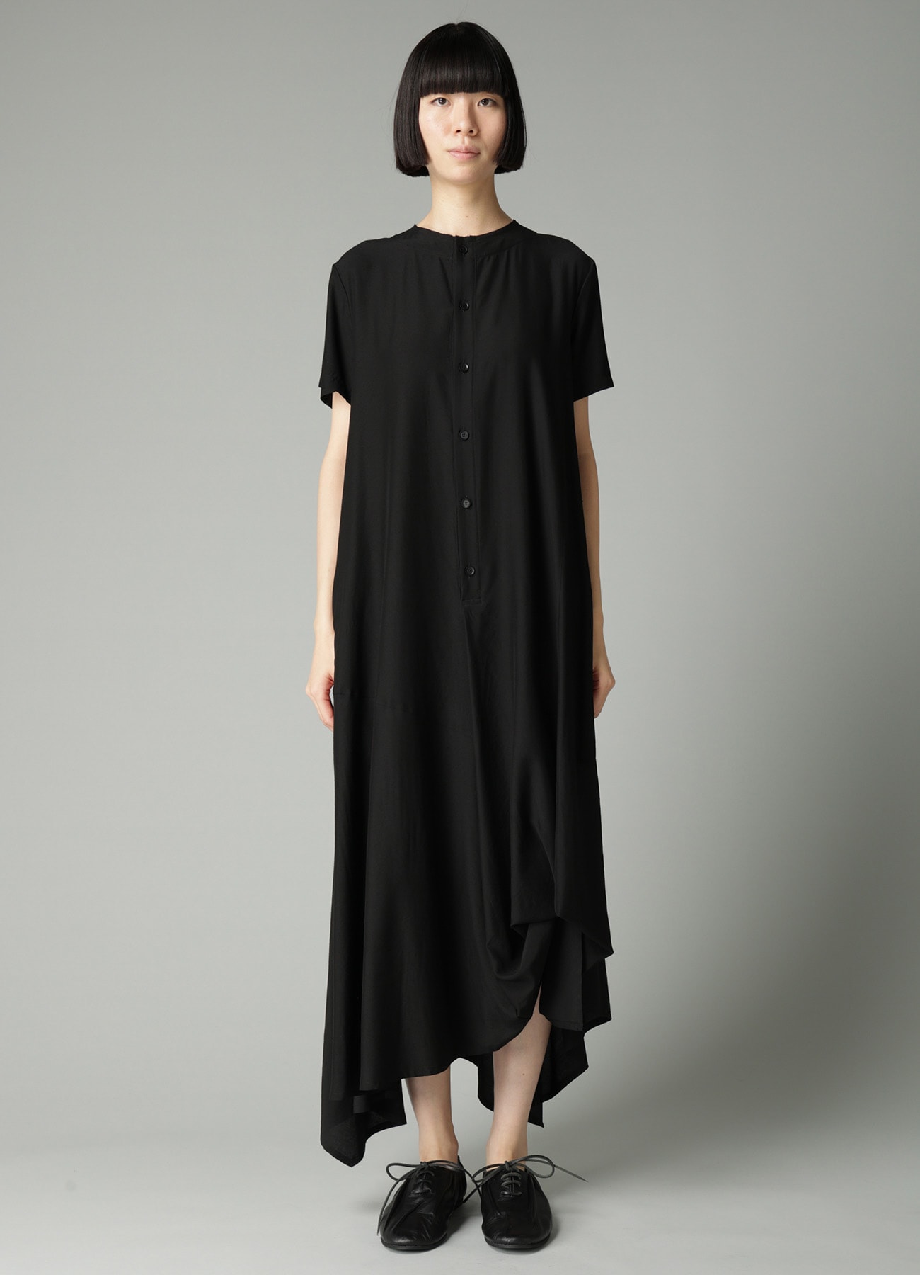 Ry/Si VOILE PANEL SHORT SLV DRESS