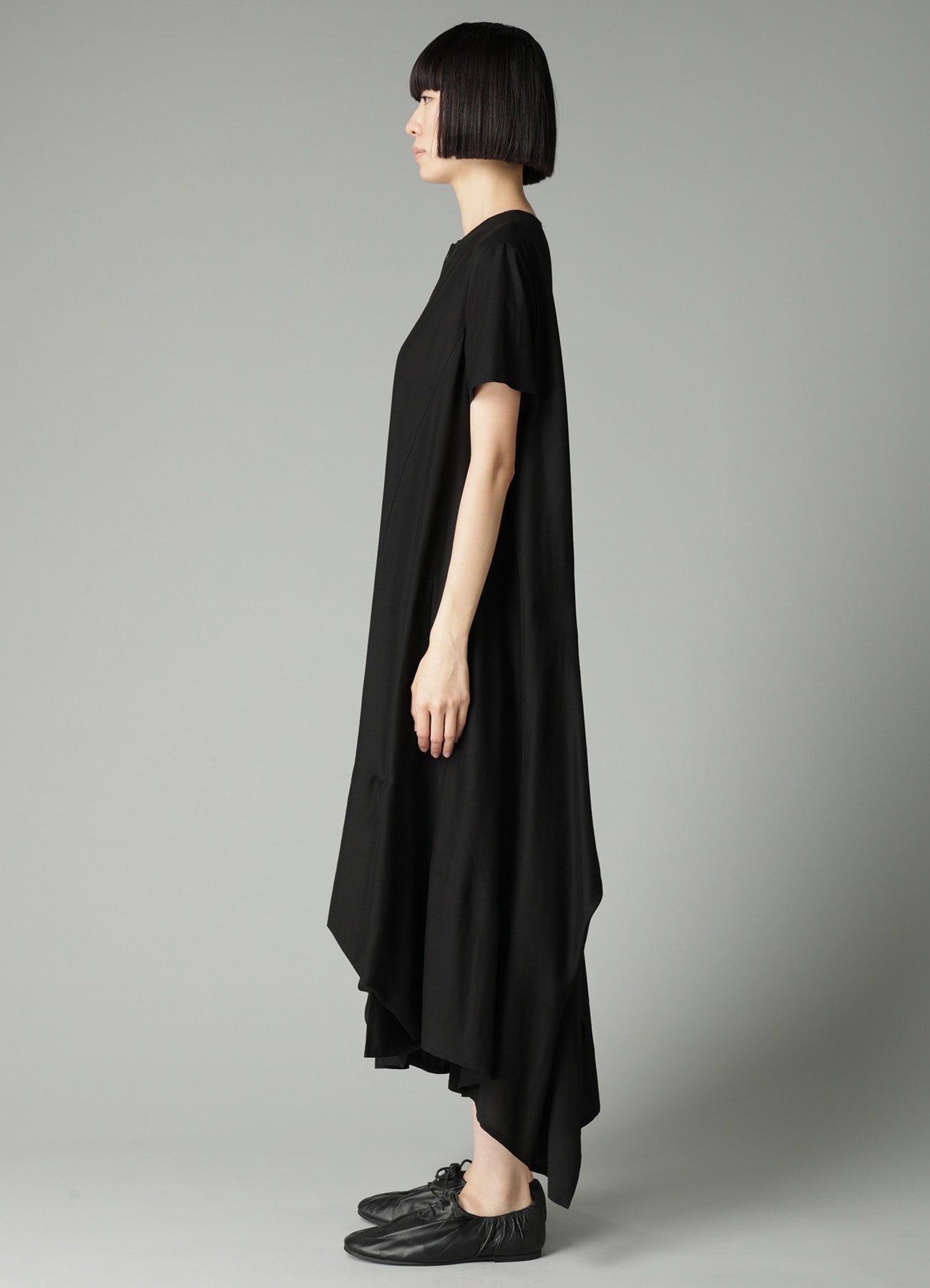 Ry/Si VOILE PANEL SHORT SLV DRESS