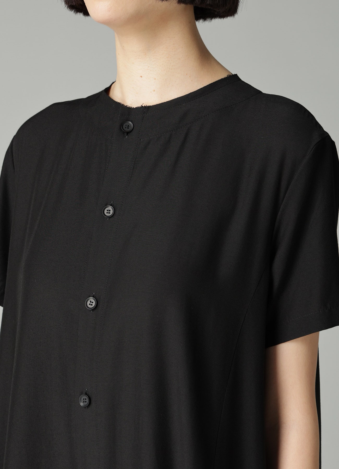 Ry/Si VOILE PANEL SHORT SLV DRESS