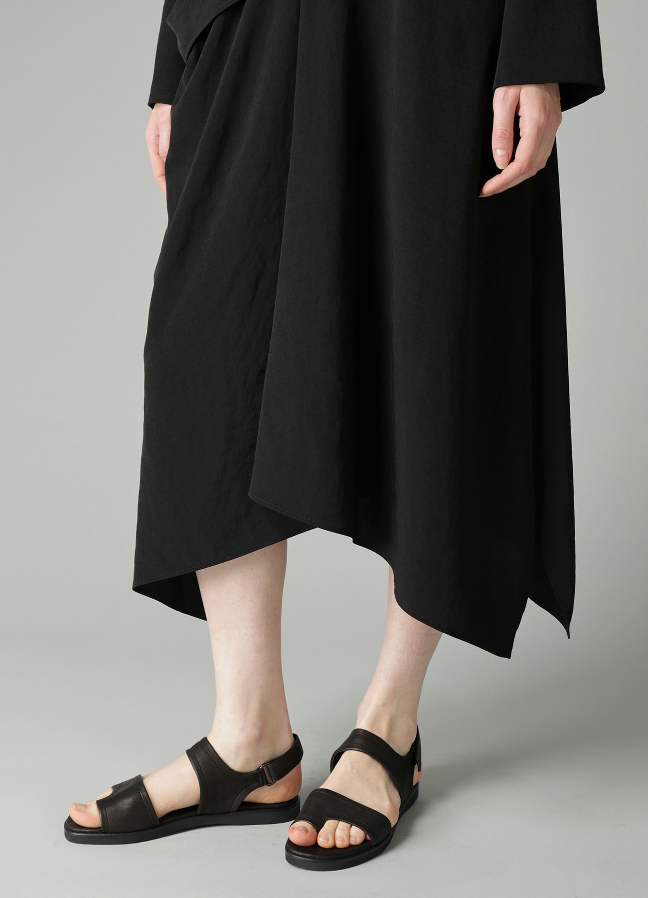 Ta/Pe CREPE DE CHINE R DRAPE DETAIL SHIRT DRESS