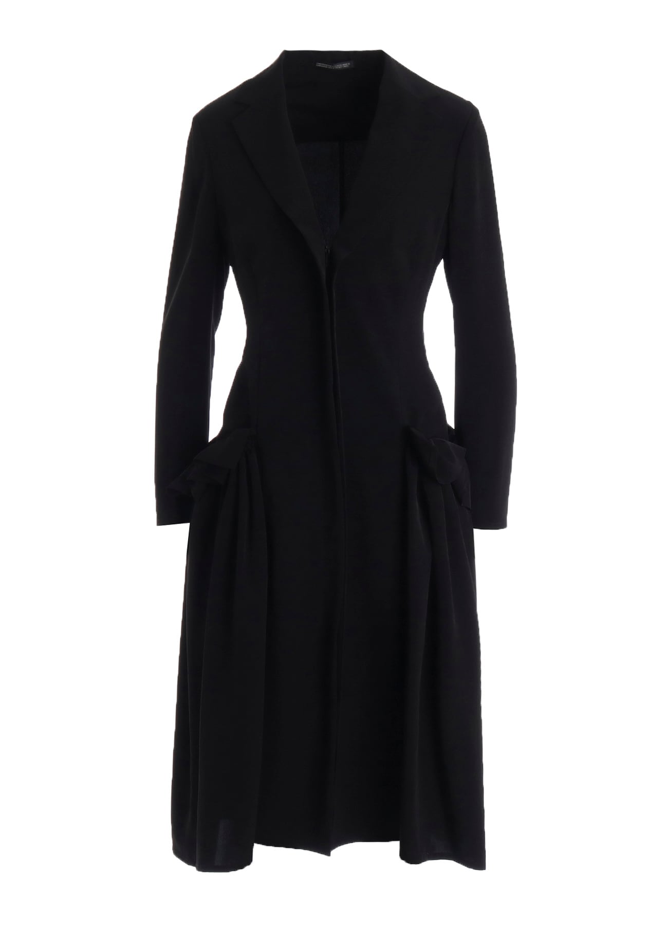 Ta/Pe CREPE DE CHINE SIDE GATHER DETAIL ZIP DRESS