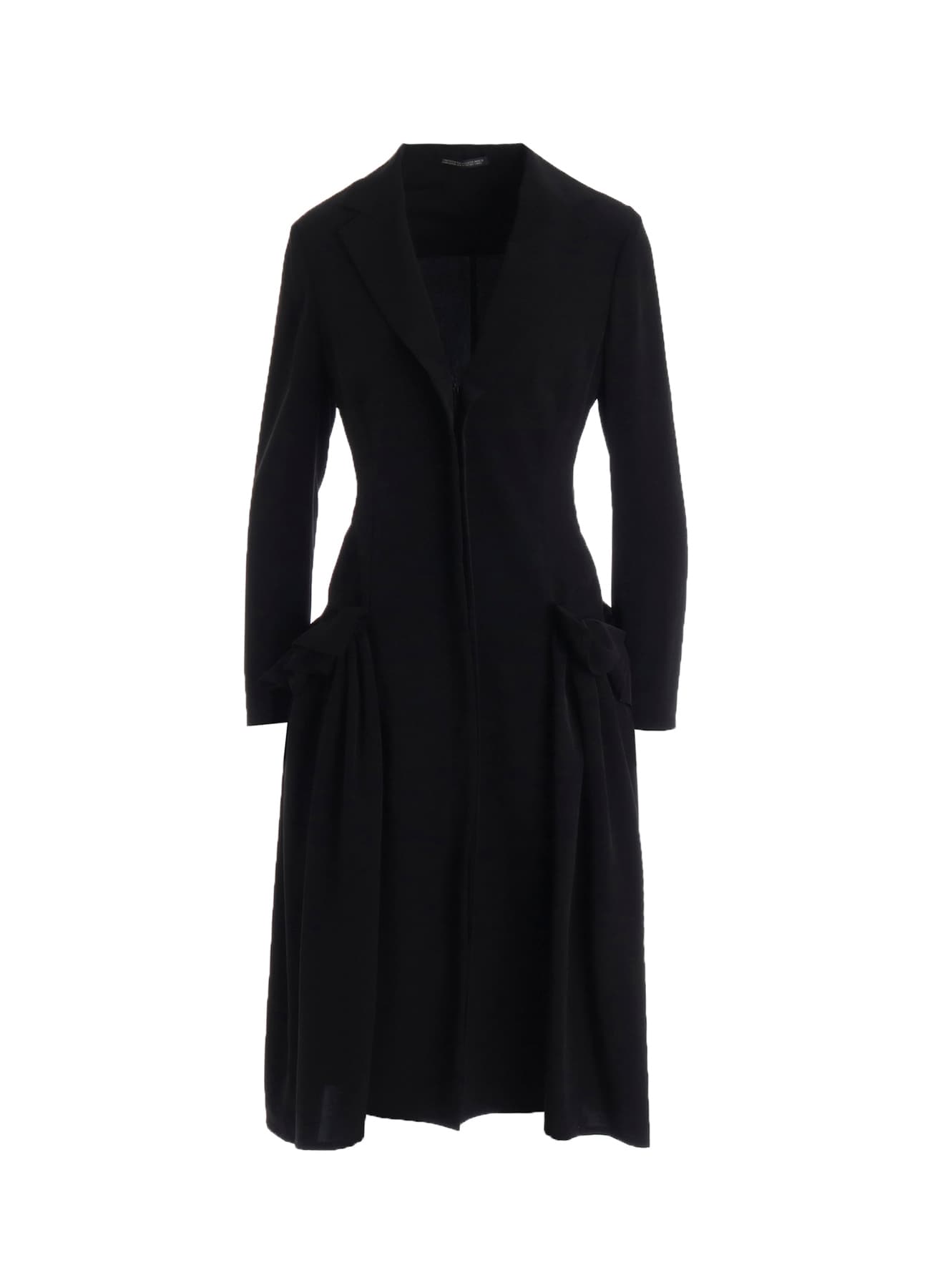 Ta/Pe CREPE DE CHINE SIDE GATHER DETAIL ZIP DRESS