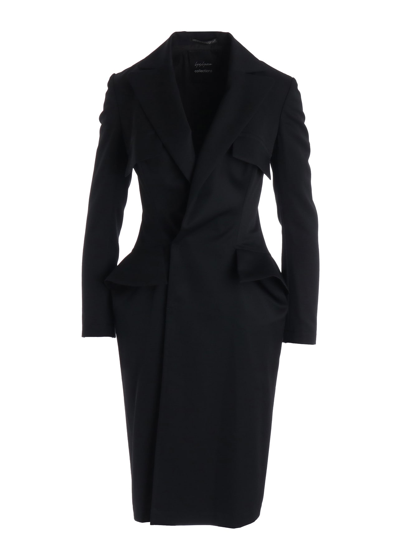 GABARDINE FLAP DETAIL SLIM DRESS