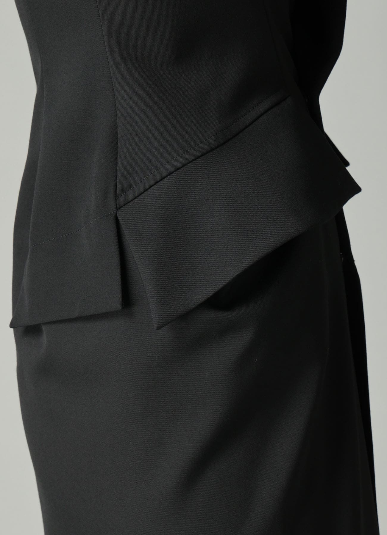GABARDINE FLAP DETAIL SLIM DRESS