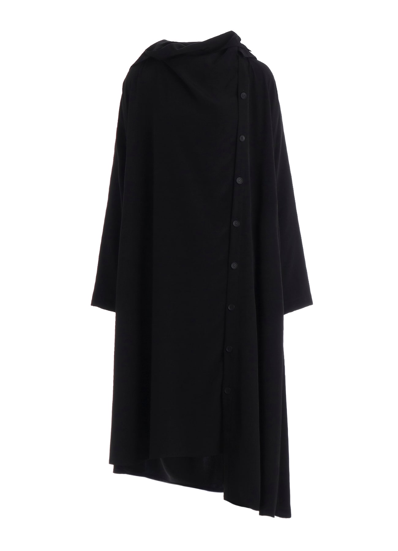 Ta/Pe CREPE DE CHINE STOLE DETAIL DRAPED DRESS
